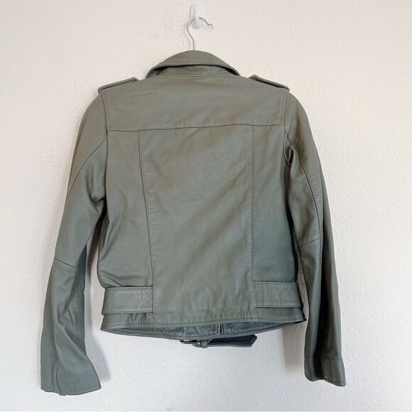 AllSaints BALFERN LEATHER BIKER JACKET - Picture 9 of 14